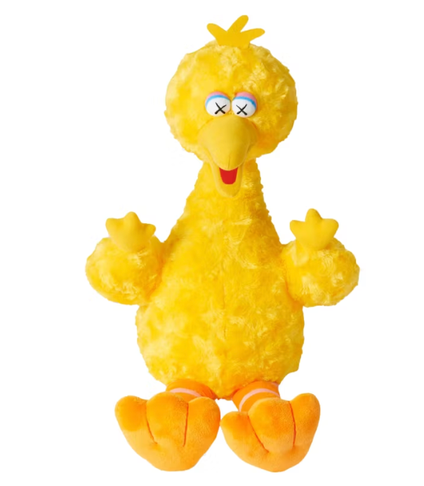 KAWS Sesame Street Uniqlo Big Bird Plush Toy Yellow