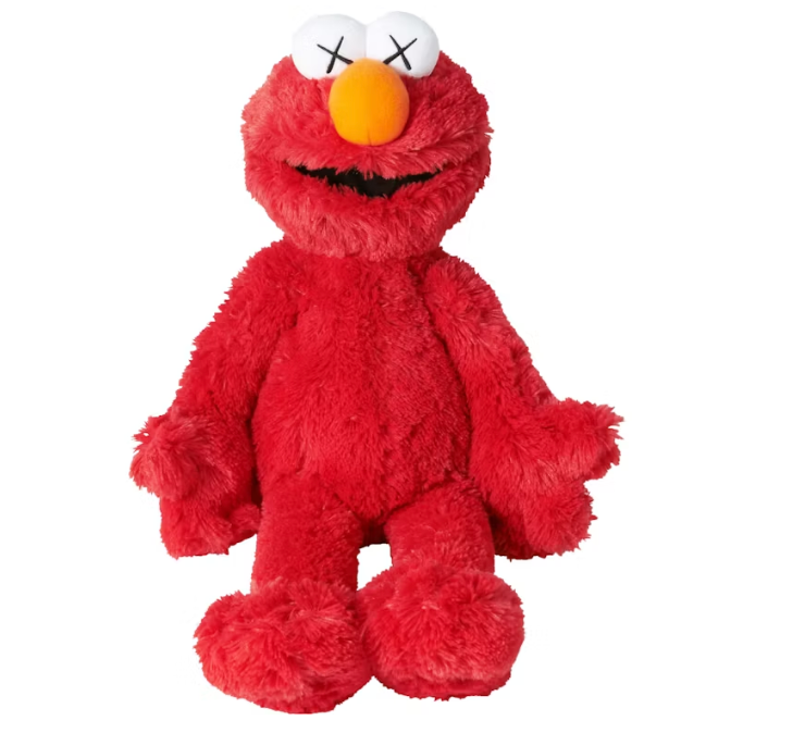 KAWS Sesame Street Uniqlo Elmo Plush Toy Red