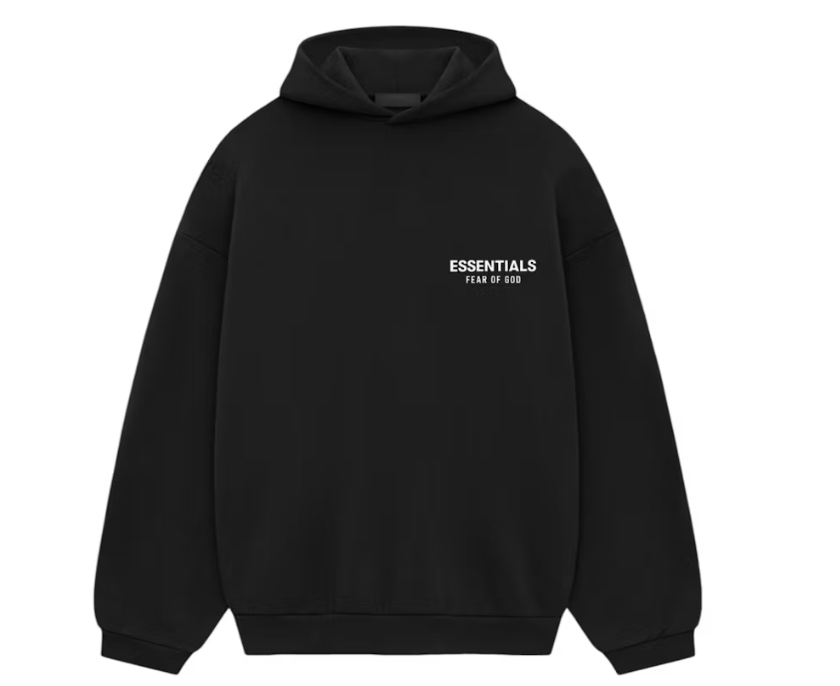 Fear of God Essentials Fleece Hoodie (FW24) Black