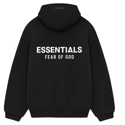 Fear of God Essentials Fleece Hoodie (FW24) Black