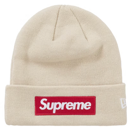 Supreme New Era Box Logo Beanie (FW24) Stone