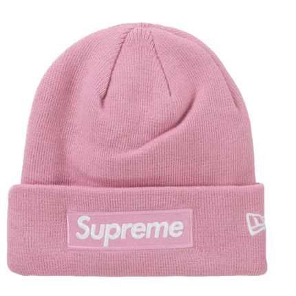 Supreme New Era Box Logo Beanie (FW24) Dusty Pink