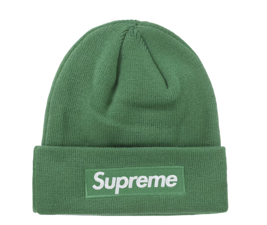 Supreme New Era Box Logo Beanie (FW24) Green