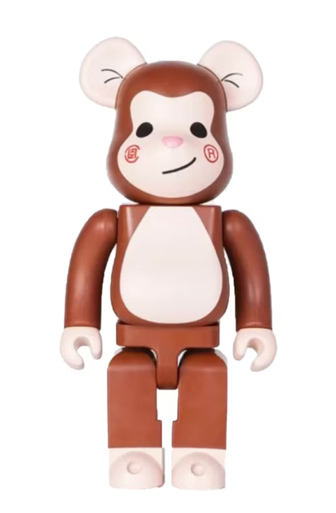 Bearbrick x CLOT Monkey Edison Chen Juice 400% Brown