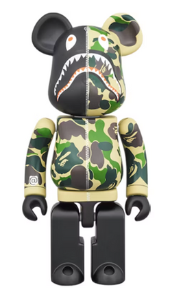 Bearbrick x BAPE Superalloy ABC Camo Shark 200%