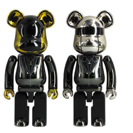 Bearbrick Superalloy Daft Punk (Random Access Memories Ver.) 2 Pack 200% Black