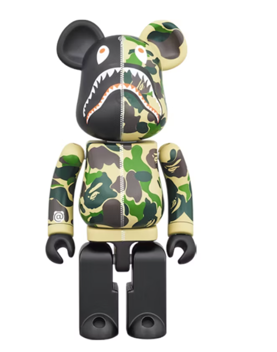 Bearbrick x BAPE Superalloy ABC Camo Shark 200%