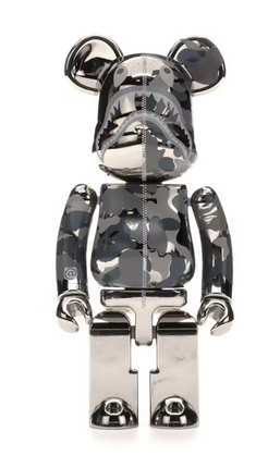 Bearbrick x Medicom Superalloy Chogokin 200% Bearbrick Silver