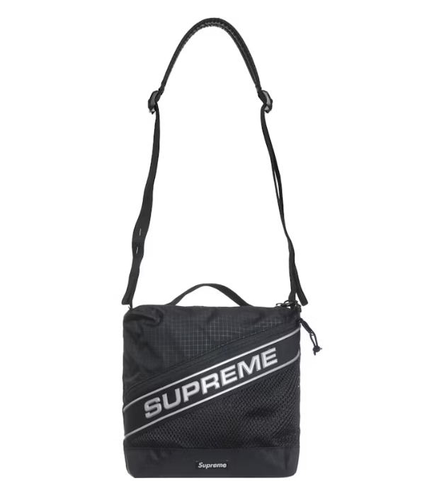 Supreme Logo Shoulder Bag Black