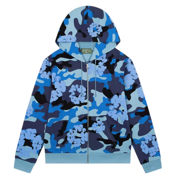 Denim Tears The Cotton Wreath Zip Sweatshirt