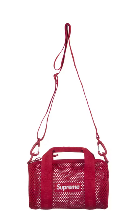 Supreme Mesh Mini Duffle Bag (SS25) Red