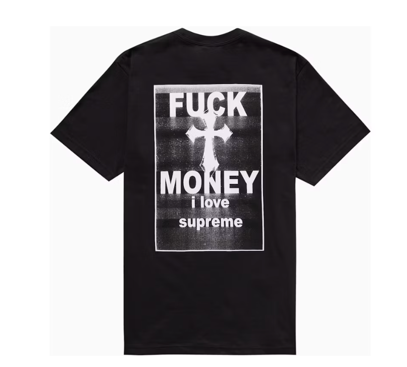 Supreme Fuck Money Tee Black
