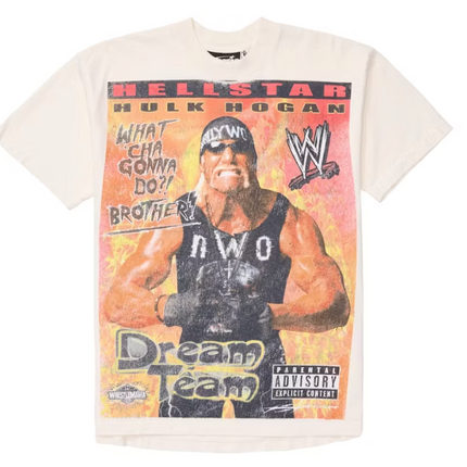 Hellstar Wrestlemania Hulk Hogan T-Shirt Cream White