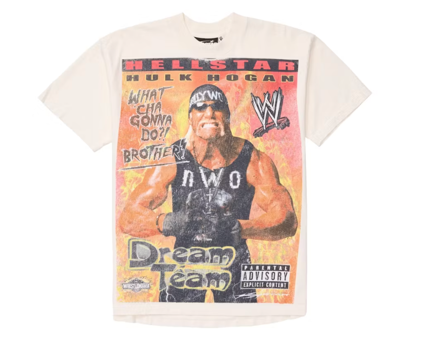 Hellstar Wrestlemania Hulk Hogan T-Shirt Cream White