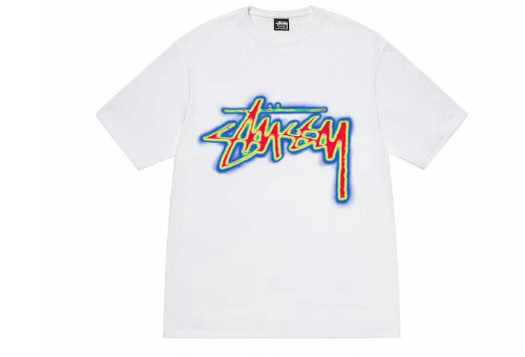 Stussy Thermal Stock Tee White