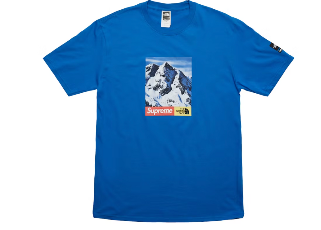 Supreme The North Face Mountain Tee Blue