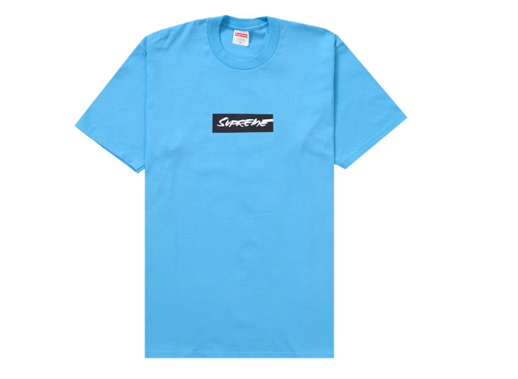 Supreme Futura Box Logo T-Shirt Bright Blue