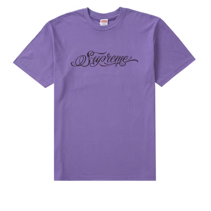 Supreme Script Tee Purple