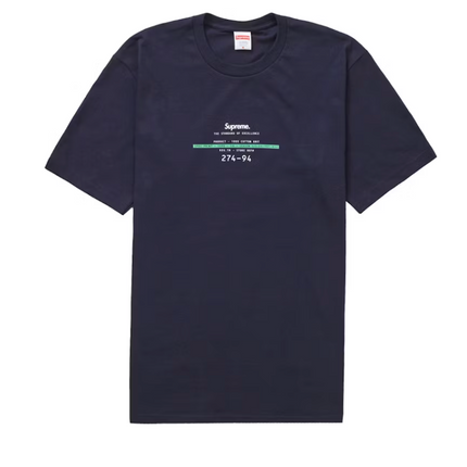 Supreme Standard T-shirt Navy Blue