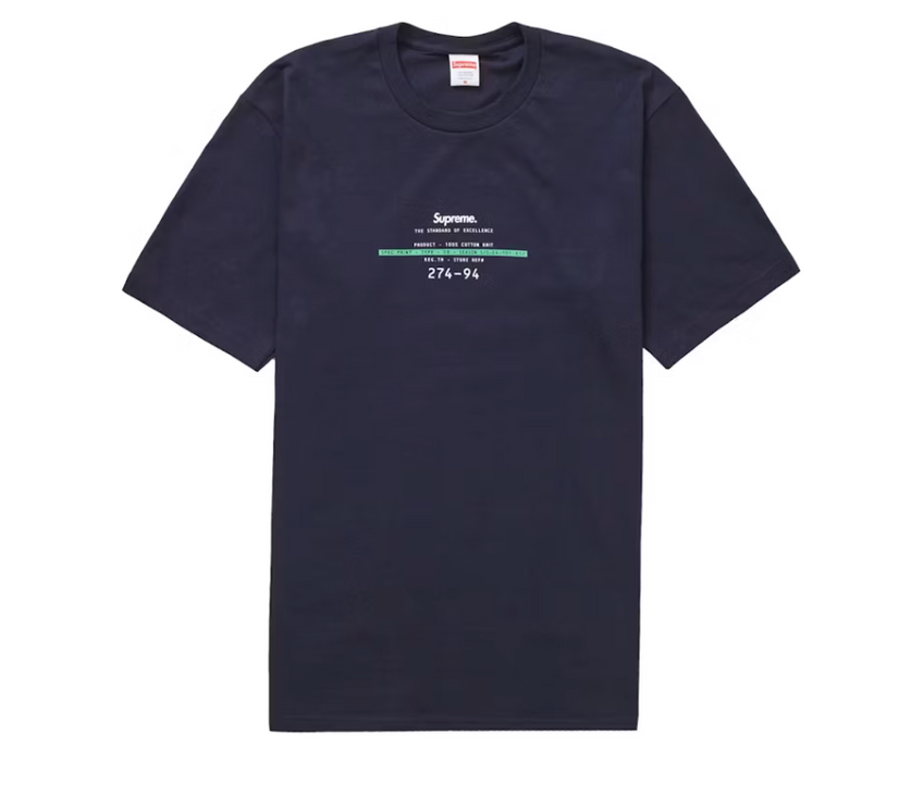 Supreme Standard T-shirt Navy Blue