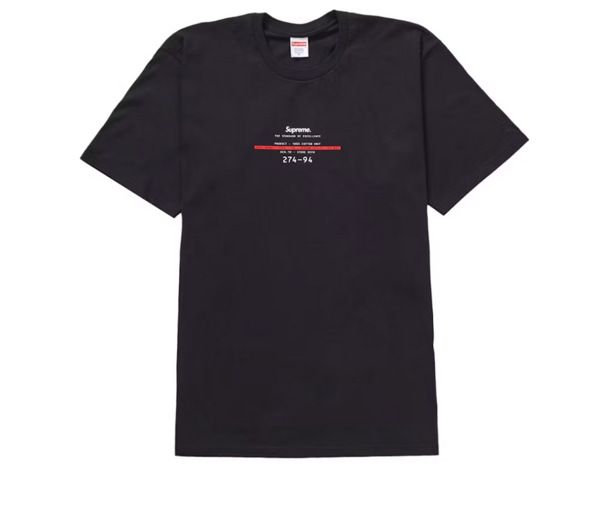 Supreme Standard Tee Black