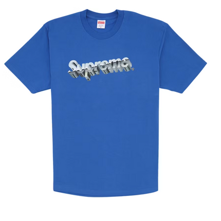 Supreme Chrome Logo Tee Royal