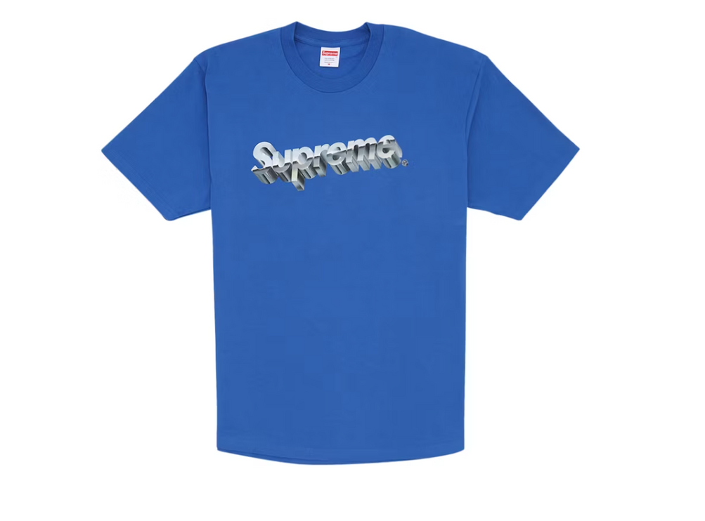 Supreme Chrome Logo Tee Royal