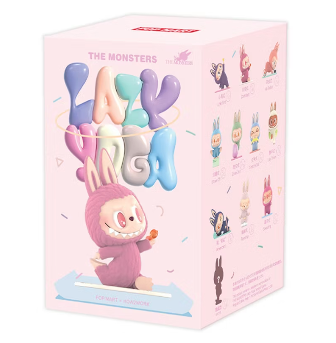 Pop Mart Labubu The Monsters Lazy Yoga Series Figures Single Blind Box