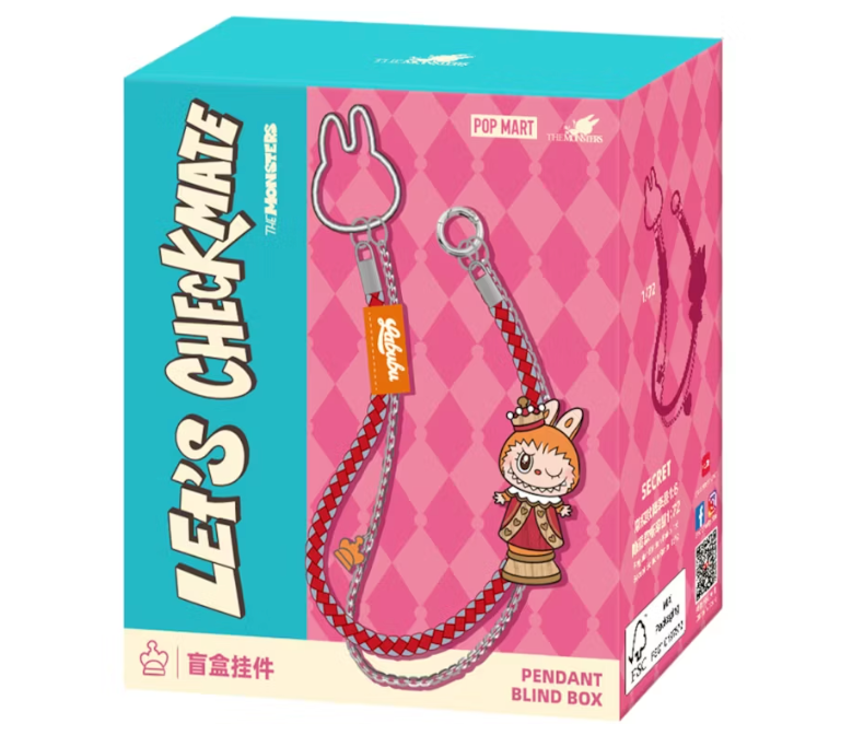 Pop Mart Labubu The Monsters Let's Checkmate Series Pendant Single Blind Box