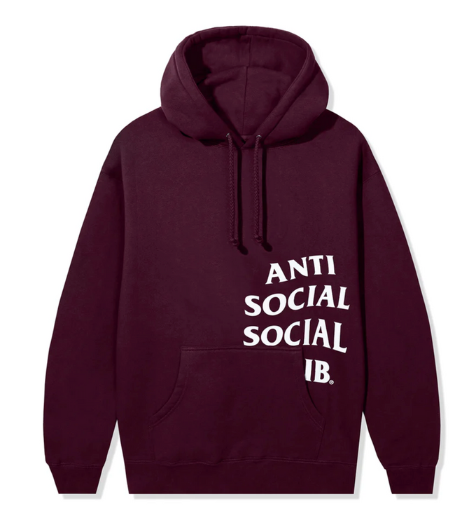 ASSC Cut Off Logo Hoodie Maroon