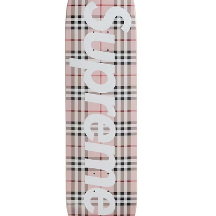 Supreme Burberry Skateboard Deck Pink