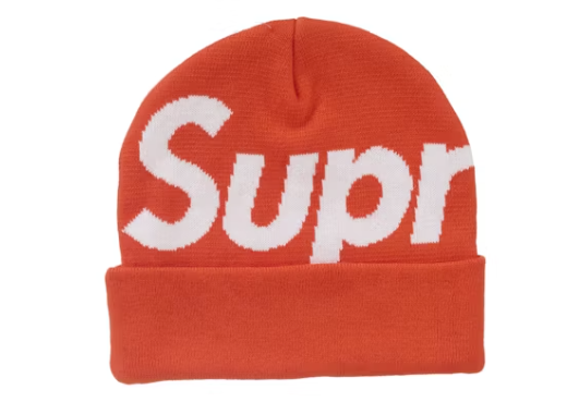 Supreme Big Logo Beanie (FW24) Orange