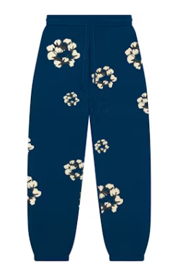 Denim Tears x CPFM Cactus Tears Wreath Sweatpants Navy