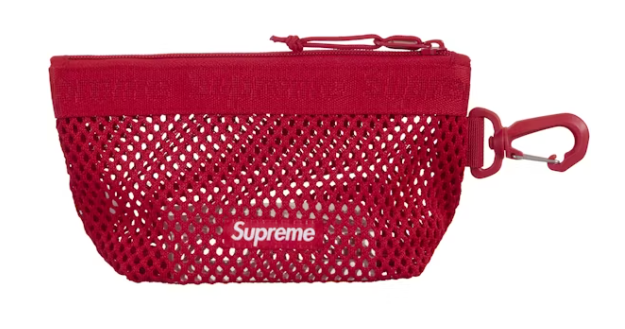 Supreme Mesh Mini Pouch Red