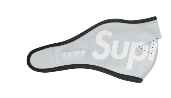 Supreme WINDSTOPPER Facemask Light Grey