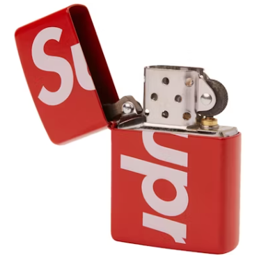 Supreme Logo Zippo Red