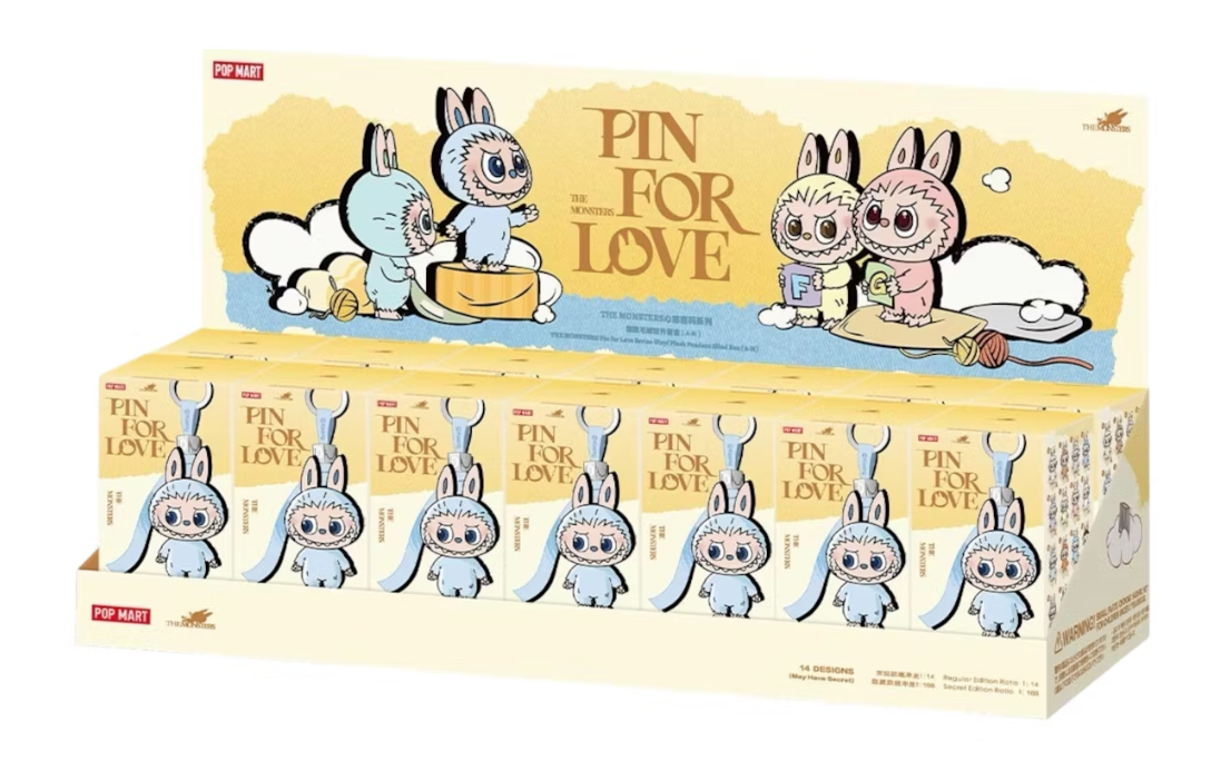 Pop Mart Labubu The Monsters Pin for Love Series Vinyl Plush Pendant (A-M)