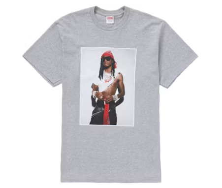 Supreme Playboi Carti Tee Heather Grey