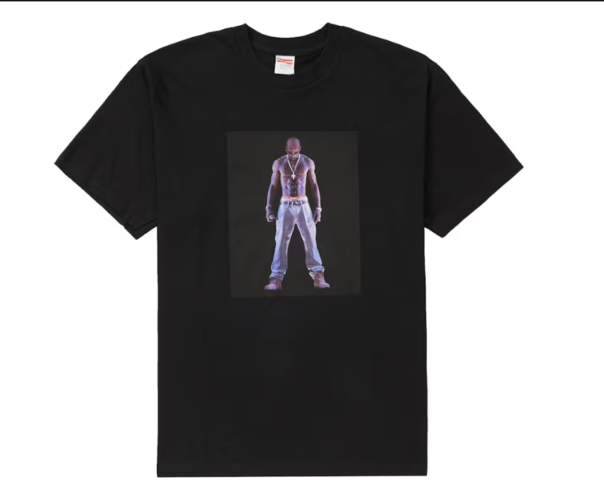 Supreme Tupac Hologram Tee Black