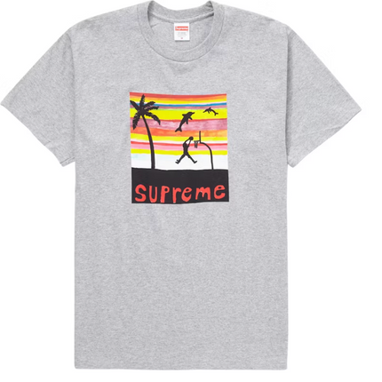 Supreme Dunk Tee Heather Grey