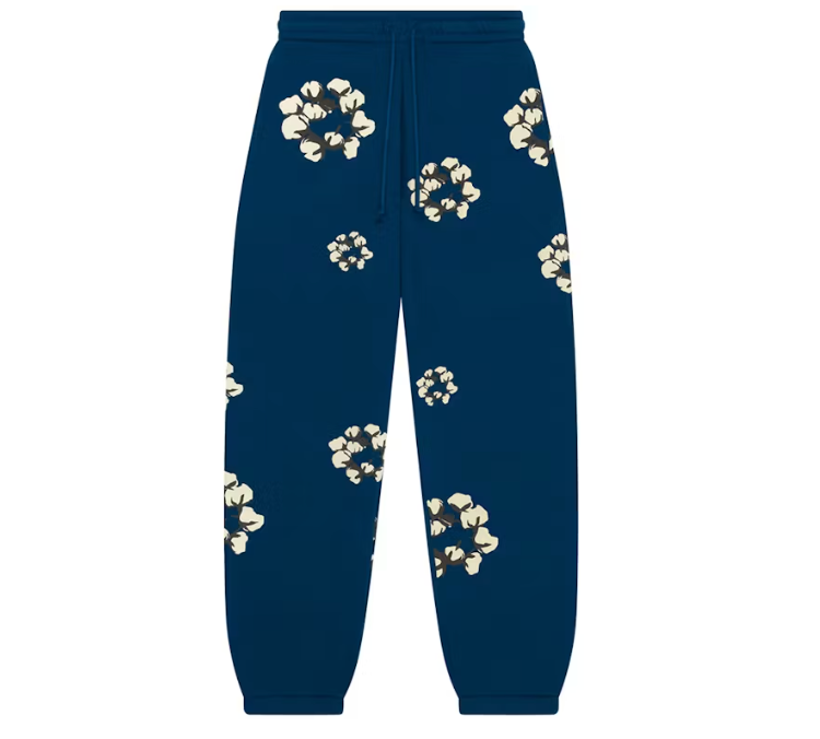 Denim Tears x CPFM Cactus Tears Wreath Sweatpants Navy