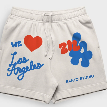 Santo Studios Zilla We Love LA Fleece Shorts
