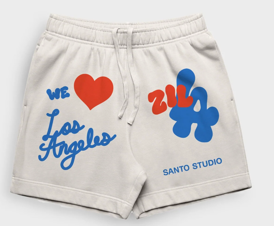 Santo Studios Zilla We Love LA Fleece Shorts