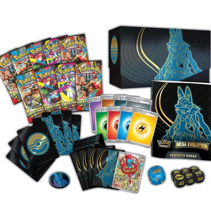 Pokemon TCG: Mega Evolution Elite Trainer Box - Mega Lucario (9 Packs, Promo Card)