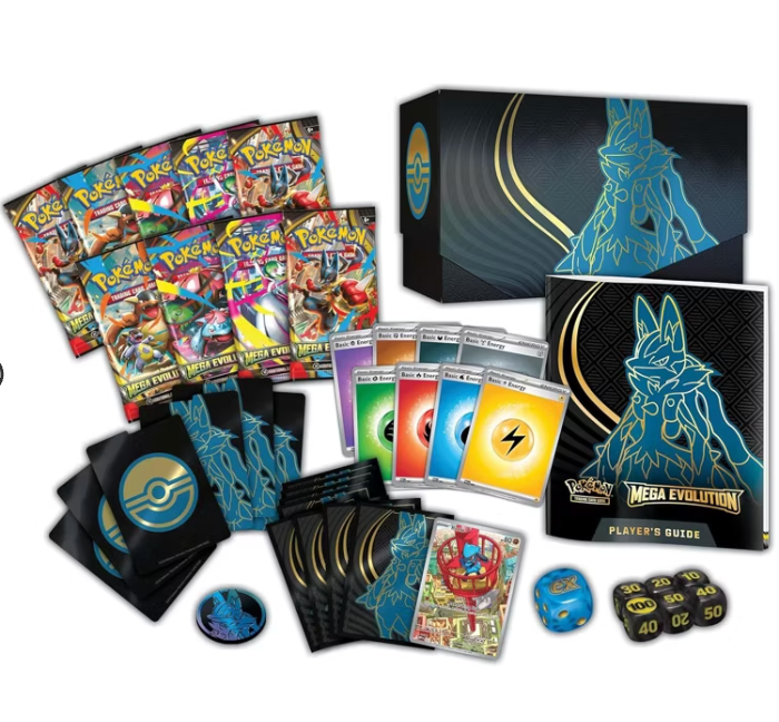 Pokemon TCG: Mega Evolution Elite Trainer Box - Mega Lucario (9 Packs, Promo Card)