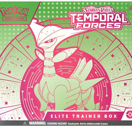 Pokemon TCG: SV5 Temporal Forces Elite Trainer Box - Iron Leaves