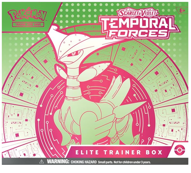 Pokemon TCG: SV5 Temporal Forces Elite Trainer Box - Iron Leaves