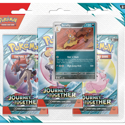Pokemon TCG: Scarlet & Violet — Journey Together Three-Booster Blister - Scrafty