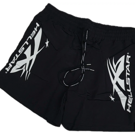 Hellstar Vertical Athletic Shorts White/Black