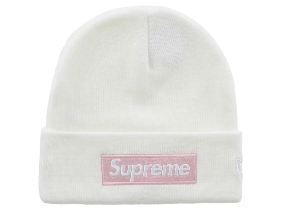Supreme New Era Box Logo Beanie (FW25) White